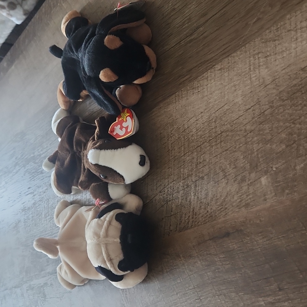 Bundle Of 3 Beanie Baby Dogs